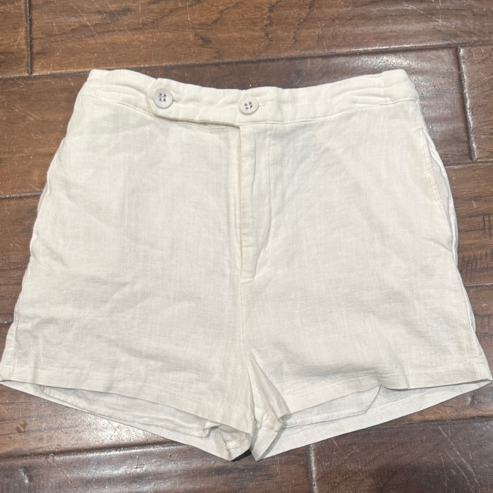 Princess Polly‎ High Waist Cream Shorts